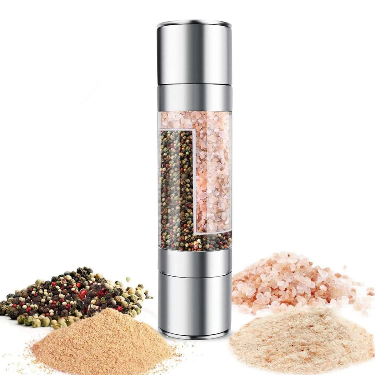 2-in-1 Stainless Steel Salt and Pepper Grinderr