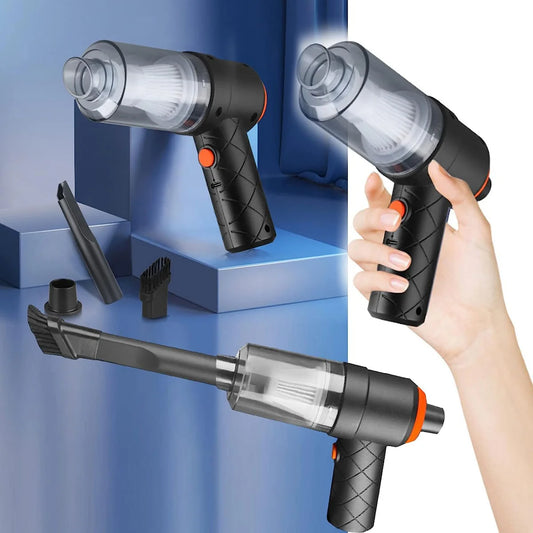 2 in 1 Wireless Car Vacuum Cleaner – High Power USB Rechargeable Handheld Mini Vacuum for Car & Home