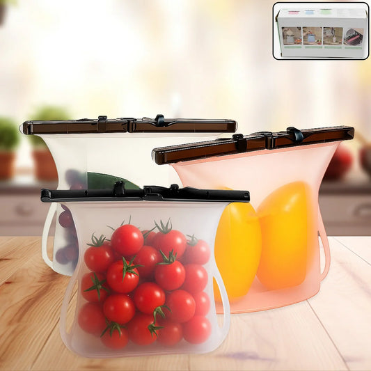 Eco-Friendly Food Storage: Reusable Silicone Bags 